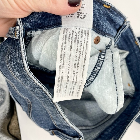 Abercrombie & Fitch Women’s Jeans 29/8 Simone High Rise Ankle‎ Distressed Skinny - Picture 13 of 13